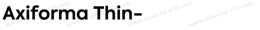 Axiforma Thin字体转换